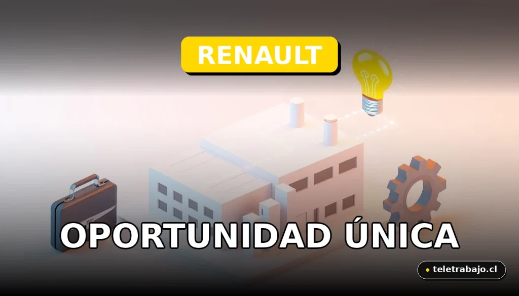 Representación visual de la oportunidad de empleo en la fábrica de Renault en Valladolid para el año 2026.