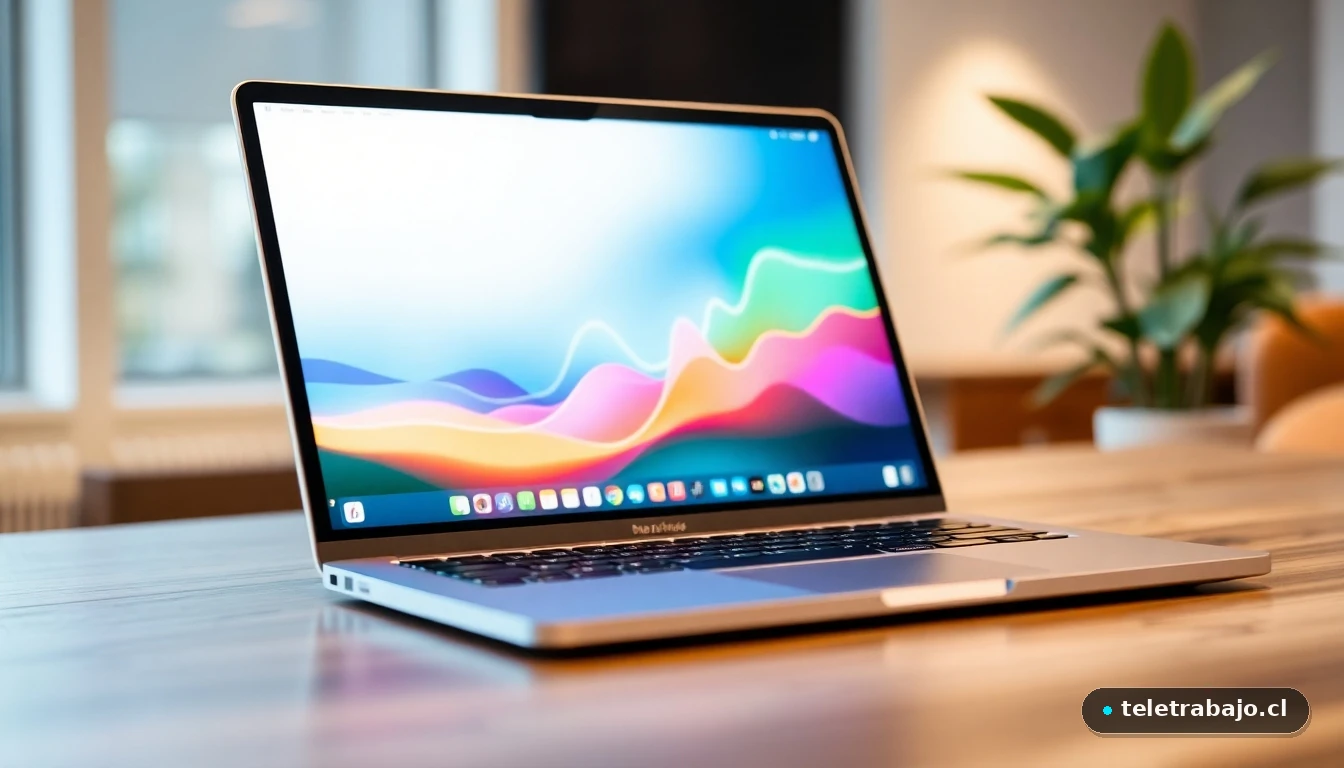 Pantalla de portátil mostrando gráficos abstractos de datos sobre ayudas sociales y desempleo en España.