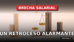 Ilustración abstracta corporativa 3D isométrica que representa el concepto de brecha salarial de género y retroceso económico.