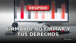 Una carta de despido sobre una mesa de oficina moderna junto a un teléfono móvil y un reloj, simbolizando derechos laborales y decisión legal.