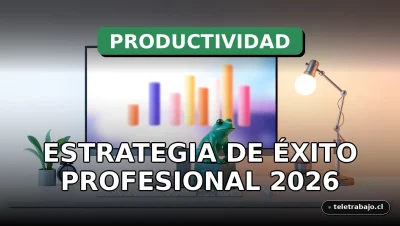 Concepto visual de la estrategia de productividad "Comerse la Rana" en un entorno corporativo moderno y abstracto.