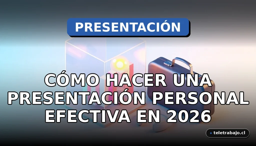 Concepto visual moderno para una presentación personal o elevator pitch efectiva en 2026, mostrando elementos corporativos abstractos en un estilo isométrico.
