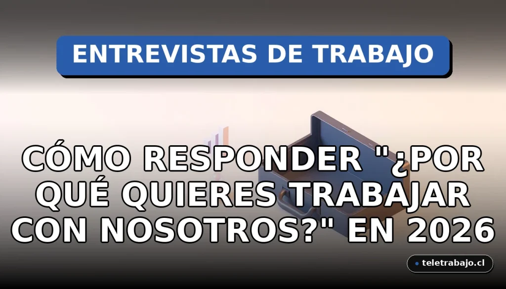 Concepto visual abstracto y corporativo para preparar la respuesta a "¿Por qué quieres trabajar con nosotros?" en una entrevista laboral.