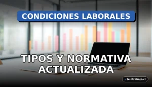 Tipos de condiciones laborales y normativa actualizada en una oficina corporativa moderna