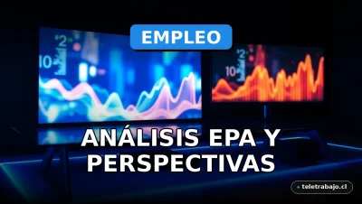 Análisis de datos de empleo y perspectivas económicas para 2026 mostrados en pantallas modernas de oficina.