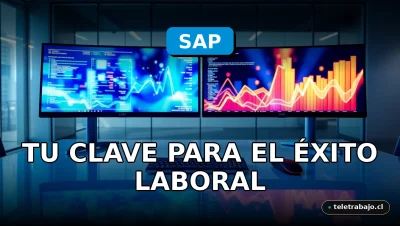 Cursos de formación SAP 2026 en un entorno de oficina corporativa moderna con pantallas que muestran gráficos de datos abstractos.