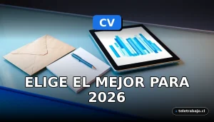 Comparativa visual entre un CV tradicional en papel y un CV creativo digital en una pantalla, mostrando gráficos abstractos de colores.