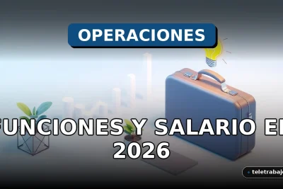 Director de Operaciones COO, funciones y salario en 2026, gráficos abstractos en pantalla, oficina ejecutiva.