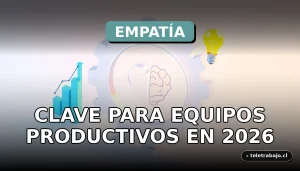 Concepto visual de empatía laboral y productividad en equipo en una oficina corporativa moderna.