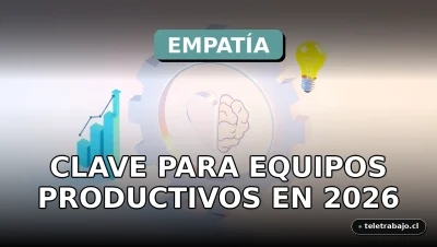Concepto visual de empatía laboral y productividad en equipo en una oficina corporativa moderna.
