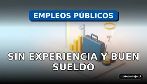 Oportunidad de trabajo en el sector público chileno para 2026, sin experiencia previa requerida.