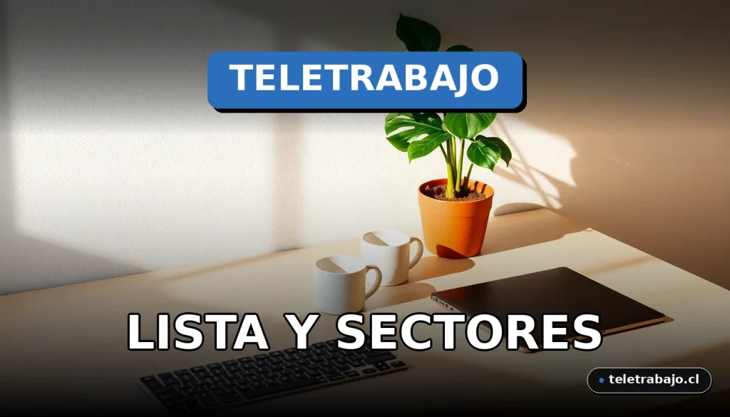 Un escritorio de oficina en casa moderno y minimalista con portátil, plantas y luz natural, representando el teletrabajo en 2026.
