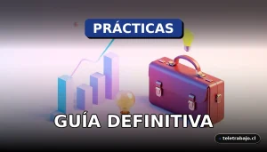 Guía para encontrar prácticas profesionales en 2026, representada por elementos corporativos abstractos en un estilo isométrico minimalista.
