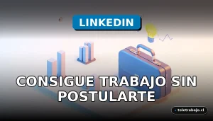 Estrategias de LinkedIn 2026 para conseguir trabajo sin postularte, representado por elementos corporativos abstractos.