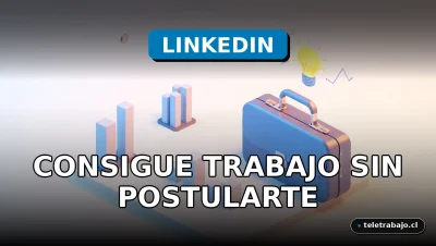Estrategias de LinkedIn 2026 para conseguir trabajo sin postularte, representado por elementos corporativos abstractos.