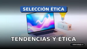 Inteligencia artificial y ética en procesos de reclutamiento y selección de personal para el año 2026, mostrando tendencias tecnológicas.