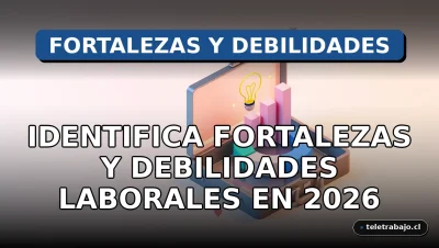Análisis profesional de fortalezas y debilidades laborales en una oficina corporativa moderna, mostrando gráficos abstractos de colores.
