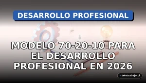 Representación visual abstracta del modelo de aprendizaje 70-20-10 en un entorno corporativo moderno.