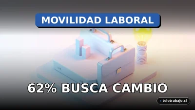 Ilustración corporativa abstracta sobre movilidad laboral y cambio profesional en el sector tecnológico español.