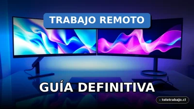 Guía definitiva de portales de trabajo remoto para 2026 en una oficina moderna y tecnológica.