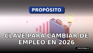 Concepto visual abstracto corporativo sobre cambio de empleo y propósito profesional en 2026