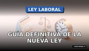 Guía de la nueva ley de reducción de jornada laboral en España para 2026, concepto de equilibrio trabajo-vida.
