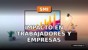 Un gráfico abstracto de barras ascendentes en una pantalla de ordenador, simbolizando el aumento del Salario Mínimo Interprofesional 2026, sobre un escritorio de oficina moderna.