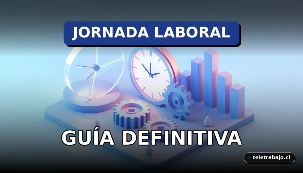 Guía definitiva sobre los tipos de jornada laboral en España 2026, ilustrada con un concepto de oficina corporativa abstracta.