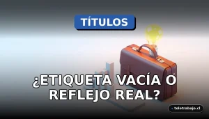 Ilustración isométrica minimalista de elementos corporativos abstractos como maletines, gráficos y un bombillo encendido sobre fondo pastel, representando el concepto de títulos de trabajo y su valor en el mercado laboral.