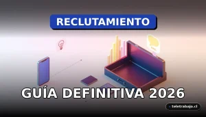 Guía definitiva para trabajar con reclutadores y headhunters en 2026, representada por elementos corporativos abstractos.