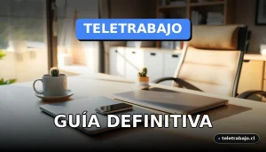 Guía para trabajar desde casa en una gran empresa tecnológica como Google en 2026, mostrando un escritorio moderno y minimalista.