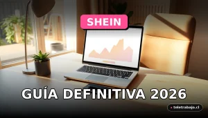 Una guía sobre cómo trabajar desde casa para la empresa de moda Shein, mostrando un espacio de trabajo moderno y cómodo.