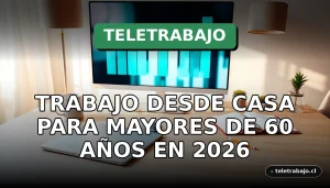 Un moderno y acogedor escritorio de trabajo desde casa para profesionales mayores, con ordenador portátil y gráficos abstractos en pantalla, ideal para la jubilación activa.