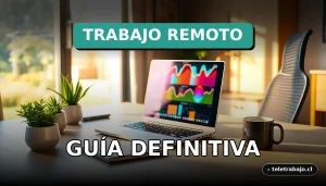 Guía definitiva para el trabajo remoto en Argentina en 2026, mostrando un escritorio moderno en casa con tecnología y diseño.