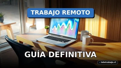 Guía definitiva del trabajo remoto para programadores en 2026, mostrando un espacio de trabajo moderno y tecnológico en casa.