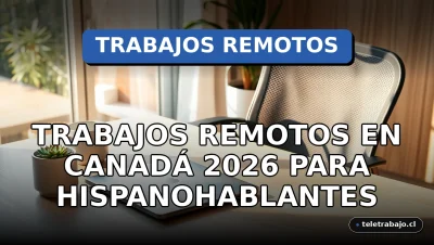 Un moderno escritorio de oficina en casa con portátil, silla ergonómica y plantas, ideal para trabajos remotos en Canadá.