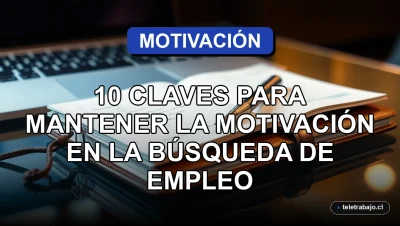 Diez claves para mantener la motivación durante la búsqueda de empleo, concepto visual de oficina corporativa moderna.