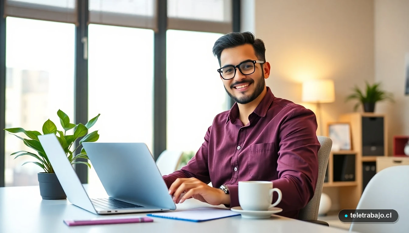 Profesional chileno organizando estrategia de búsqueda de empleo exitosa en 2026