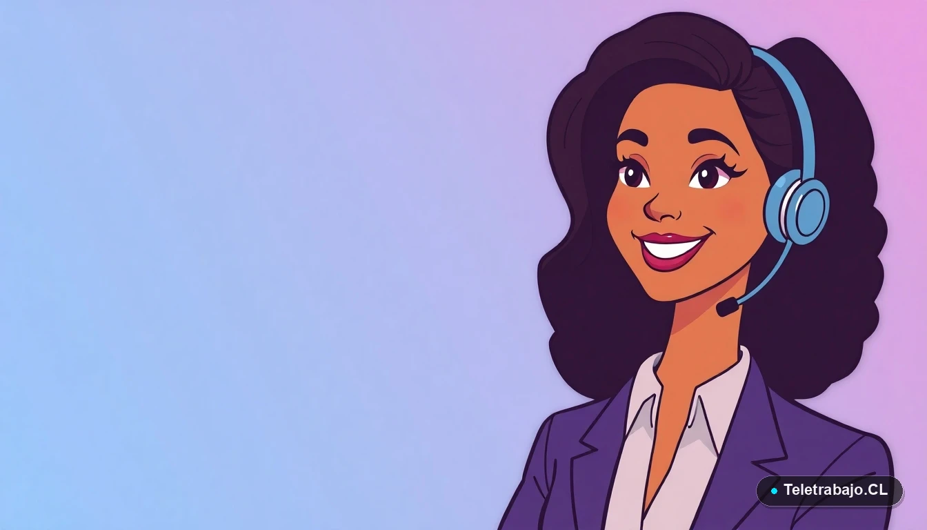 Profesional chilena preparada para una entrevista de trabajo remota en inglés con confianza