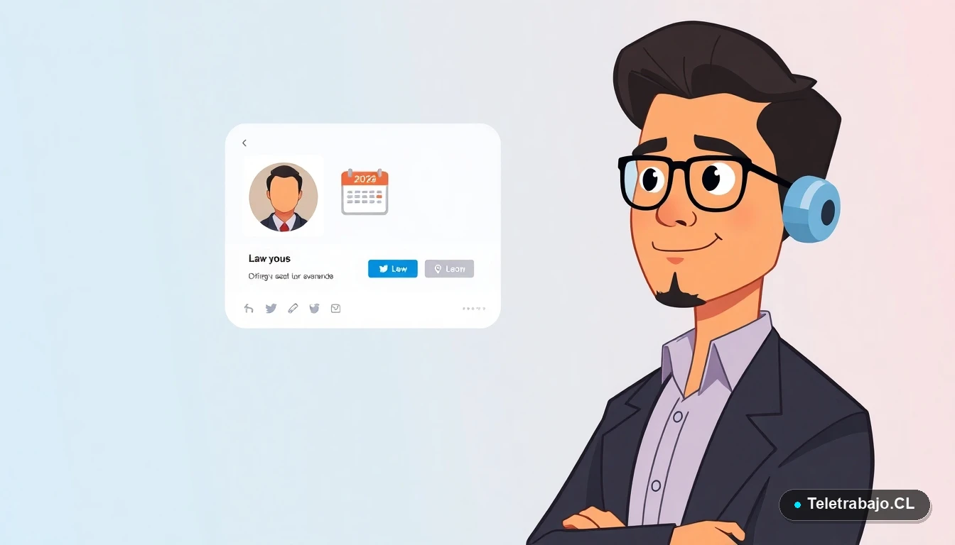 Profesional chileno analizando el impacto de las nuevas leyes laborales en su perfil de LinkedIn para el año 2026.