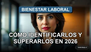Fotografía conceptual sobre agotamiento laboral y síndrome del impostor en profesionales chilenos, representado en un entorno corporativo moderno.