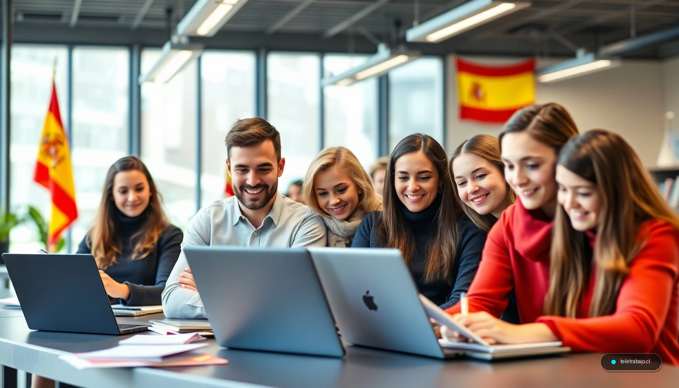 Estudiantes adultos de diversas nacionalidades en formación profesional en España para el arraigo por formación