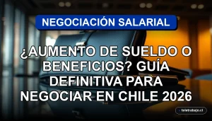 Guía para negociar aumento de sueldo o beneficios laborales en Chile 2026, estrategias profesionales.