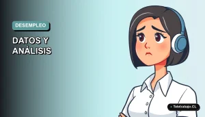 Ilustración plana corporativa de una mujer profesional con camisa blanca y corte de pelo bob, sobre fondo degradado azul verdoso. Espacio negativo a la izquierda.