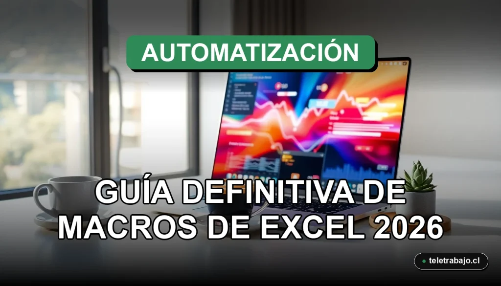 Guía de automatización de teletrabajo con macros de Excel en Chile para aumentar la productividad en 2026.