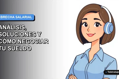 Ilustración vectorial plana moderna de una mujer profesional chilena con blusa azul y corte de pelo bob, sobre fondo degradado azul y blanco, representando análisis de equidad salarial.