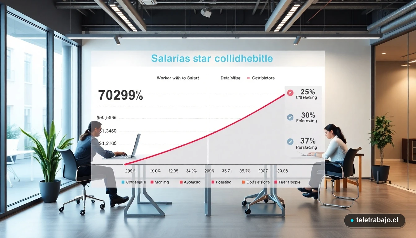 Infografía sobre la brecha salarial entre trabajadores con y sin discapacidad en Chile, mostrando datos y estadísticas de equidad laboral.