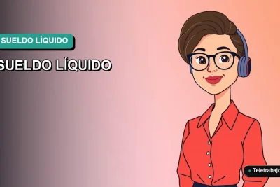 Ilustración vectorial plana y moderna de una profesional chilena calculando su sueldo líquido para el año 2026. Estilo Corporativo Memphis.