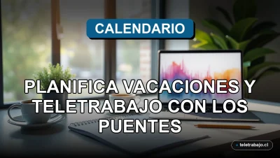 Calendario laboral 2026 de España sobre escritorio moderno para planificar vacaciones y teletrabajo.