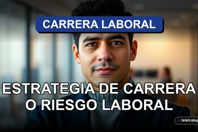 Hombre profesional chileno evaluando un cambio de trabajo en una oficina moderna